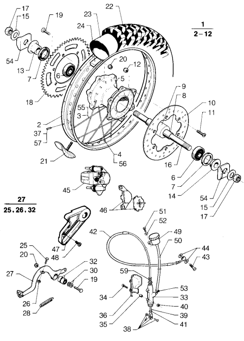 Rear Tyre & Components